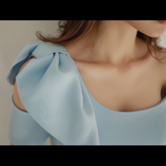 SKY BLUE OFF SHOULDER DRESS 💋 - Picture 5 of 8